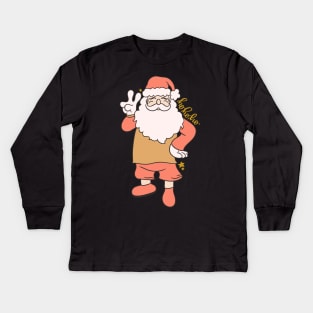 Santa Claus Kids Long Sleeve T-Shirt